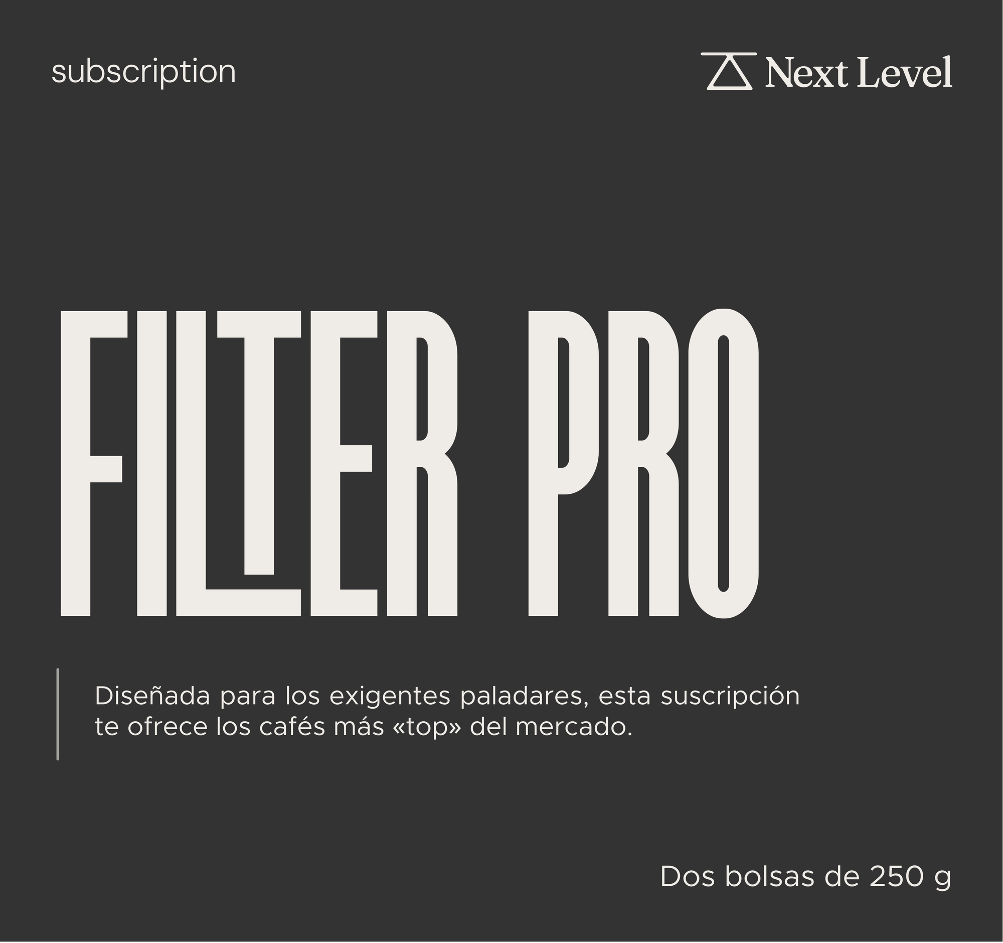 Suscripción Filtro PRO